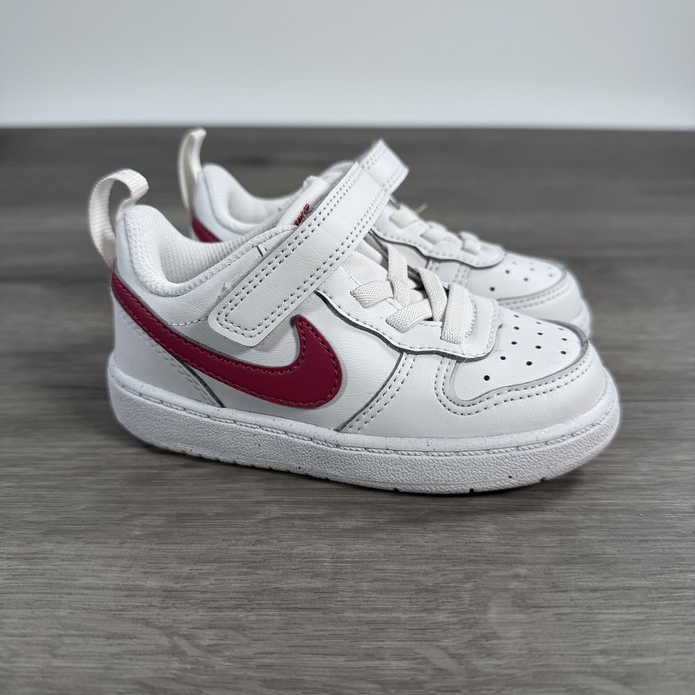 Nike Court Borough Low Recraft TD Shoes Kids Size 7C White DV5458-010 - Picture 2 of 8